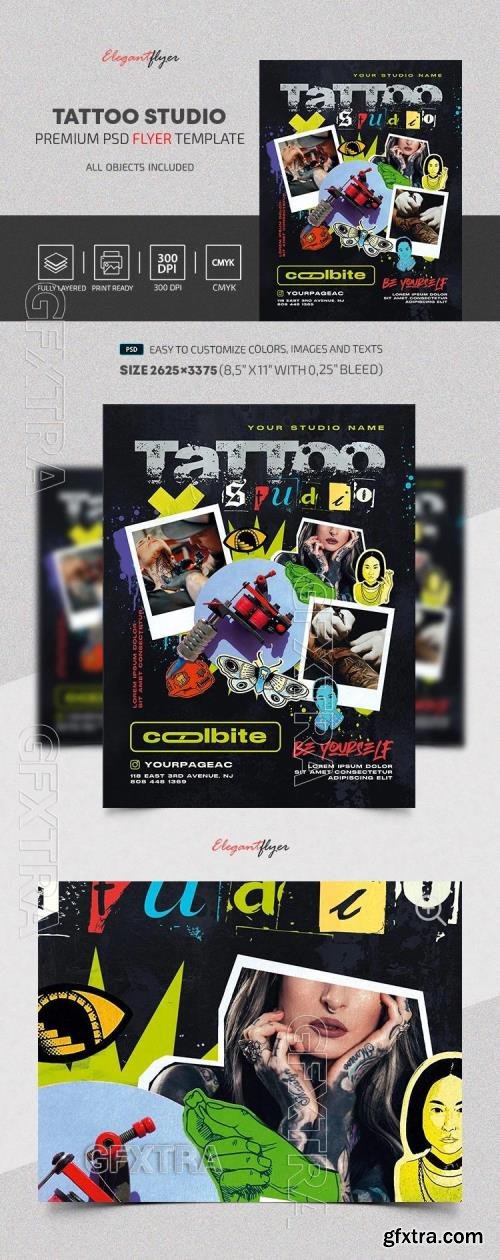 Tattoo Studio Flyer - Premium Flyer template (PSD) Tattoo Studio Flyer - Premium Flyer template (PSD)