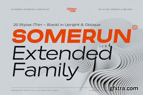 CreativeMarket - Somerun Extended Font