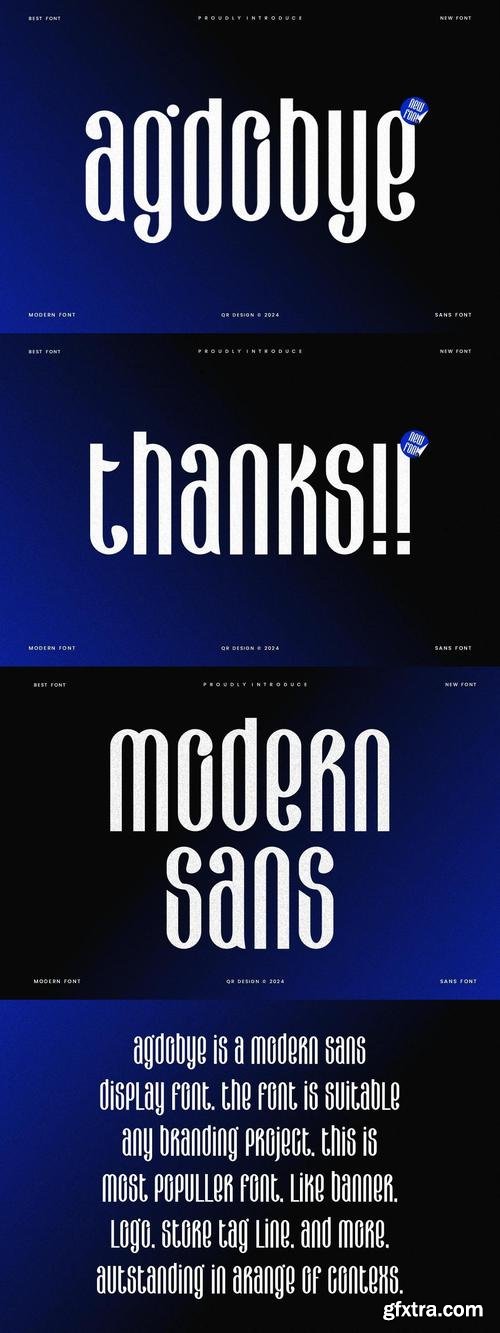 Agdobye - Modern Elegant Font