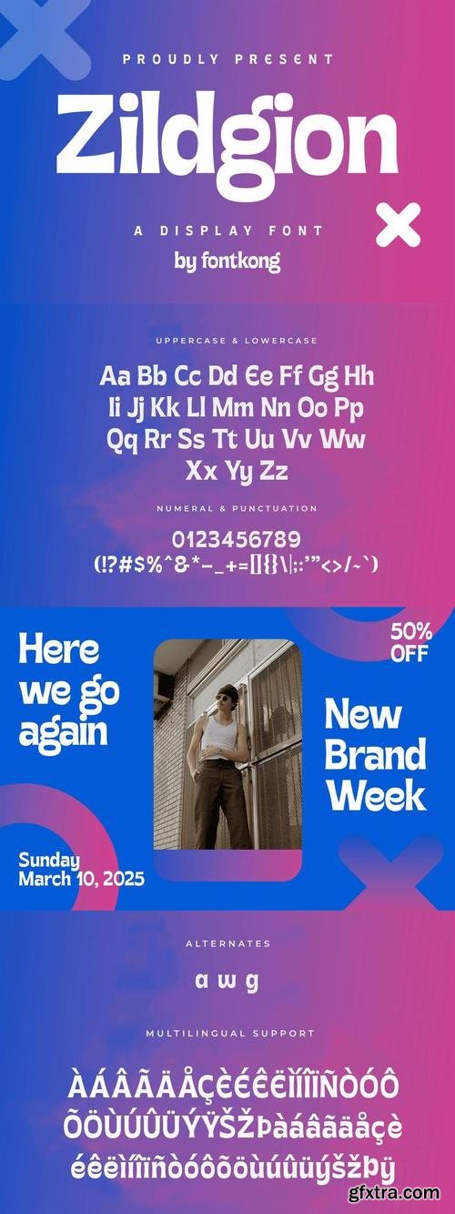 Zildgion - A Bold Display Font