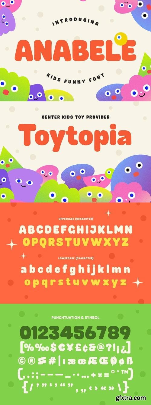 Anabele - Kids Funny Font