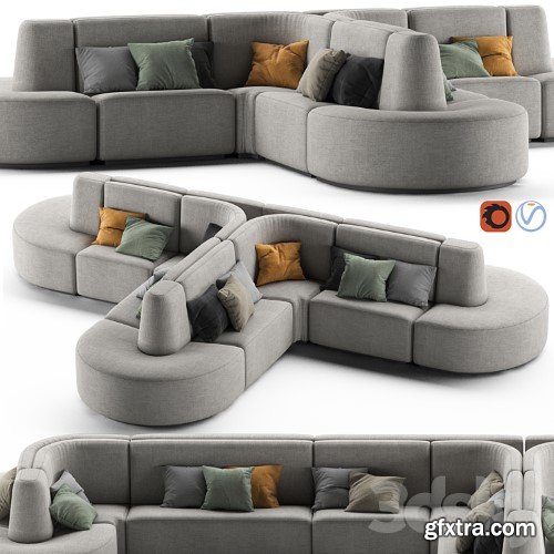 3dsky Pro - HMD INTERIORS Bistro Sofa 2