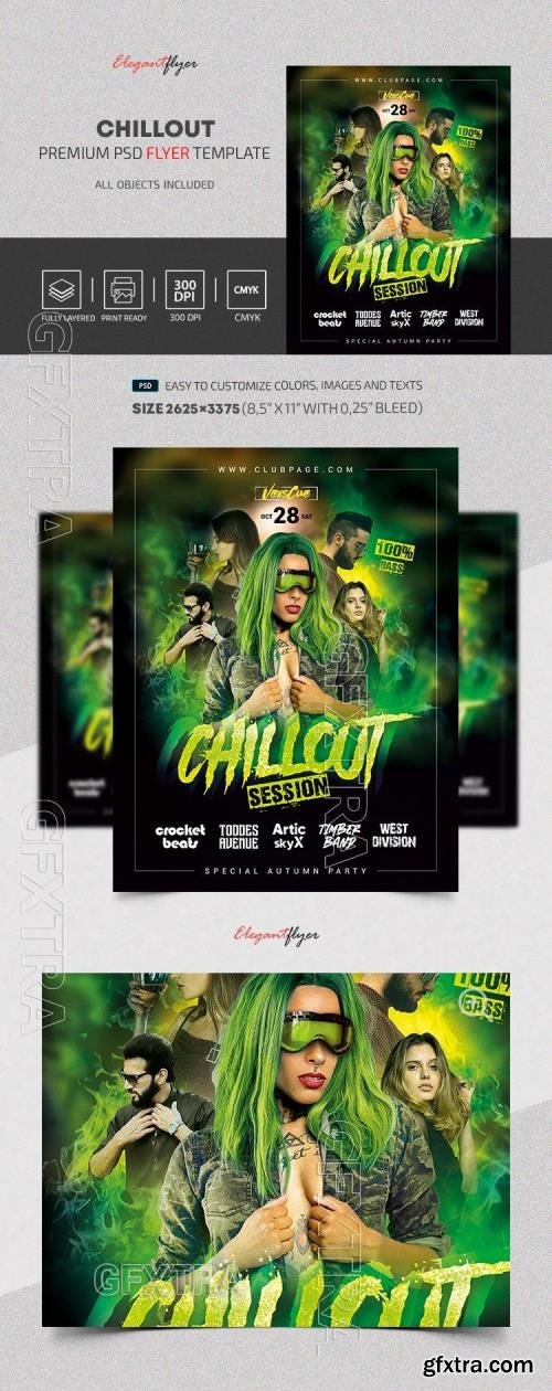 Chillout Flyer - Premium Flyer template (PSD) Chillout Flyer - Premium Flyer template (PSD)