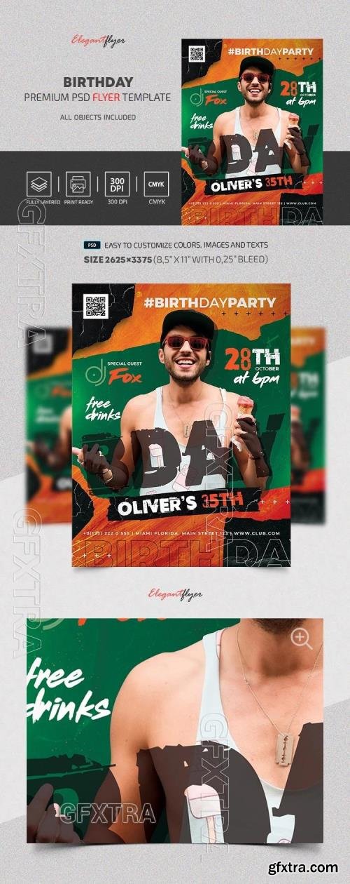 Birthday Flyer - Premium Flyer template (PSD) Birthday Flyer - Premium Flyer template (PSD)