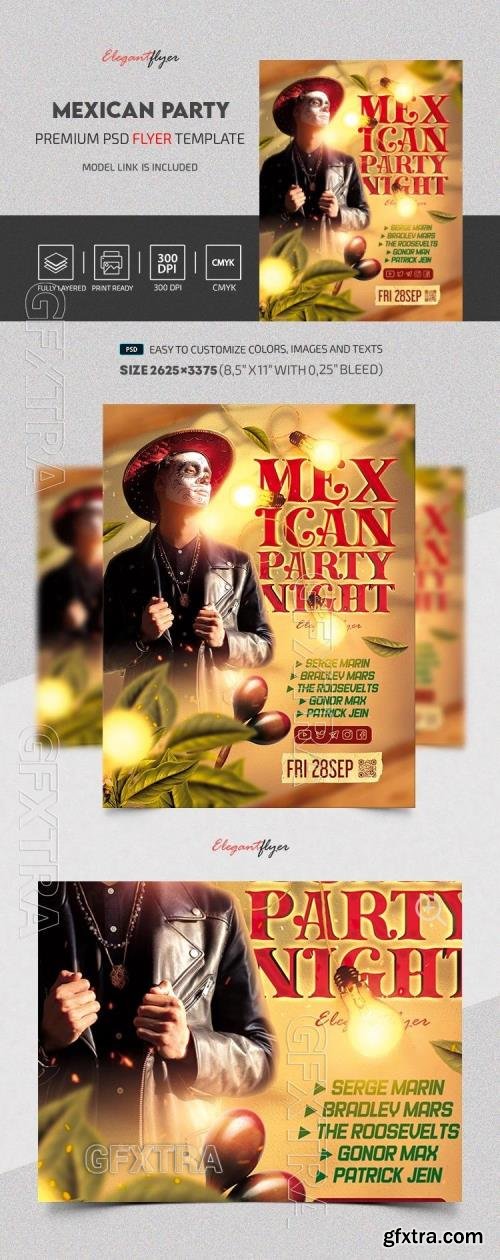 Mexican Party Flyer - Premium Flyer template (PSD)