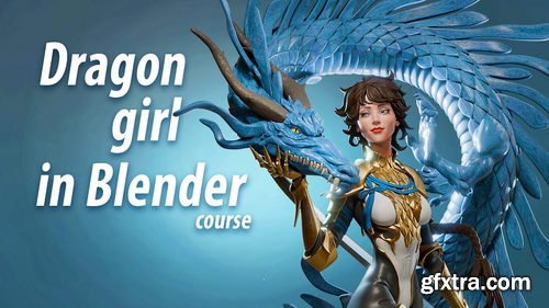 Flippednormals - Dragon girl in Blender course