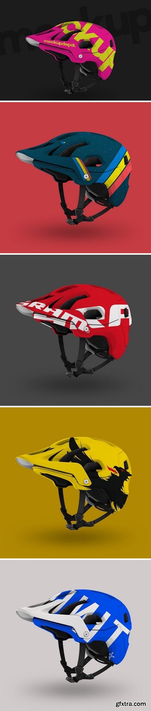 CM - 4K Mountain Bike Helmet PSD Mockup 1541901