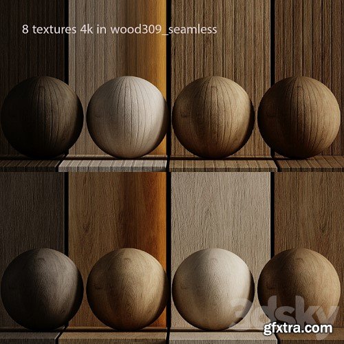 3dsky Pro - 8 textures 4k wood309_seamless
