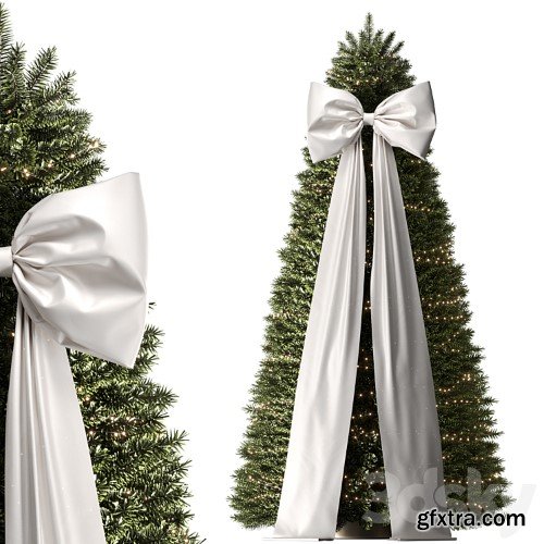 3dsky Pro - New Year tree with bow and garlands | AV 087