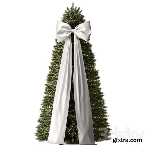 3dsky Pro - New Year tree with bow and garlands | AV 087