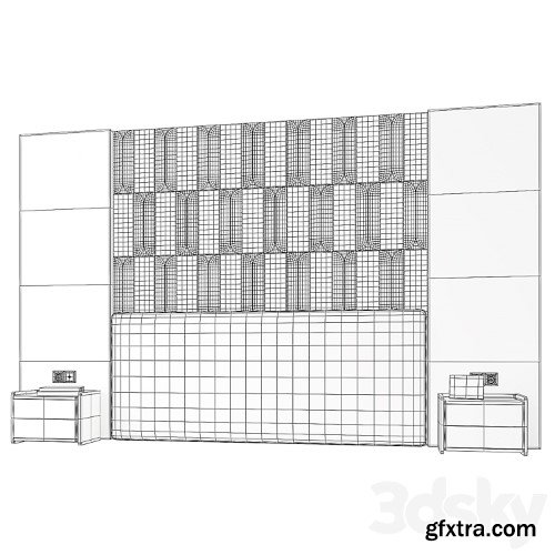 3dsky Pro - Headboard Wall 003