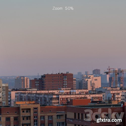 3dsky Pro - Panorama of Novosibirsk from the center in the morning. 30k