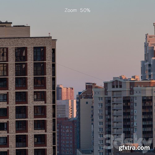 3dsky Pro - Panorama of Novosibirsk from the center in the morning. 30k