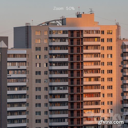 3dsky Pro - Panorama of Novosibirsk from the center in the morning. 30k