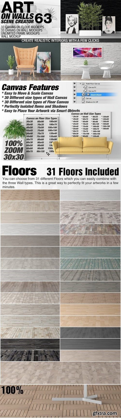 CM - Canvas Mockups - Frames Mockups v 63 1513797