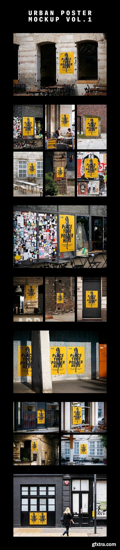 CM - Urban Poster Mockup Bundle 1418745