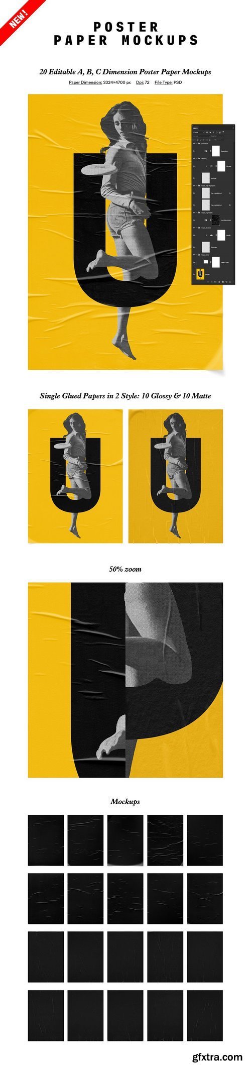 CM - Urban Poster Mockup Bundle 1418745