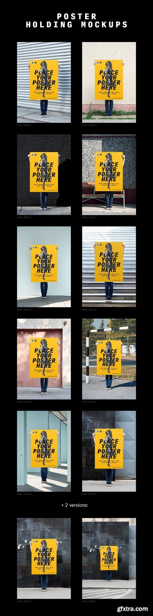 CM - Urban Poster Mockup Bundle 1418745