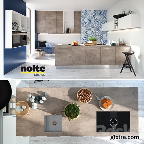 3dsky Pro - Kitchen NOLTE Stone (vray GGX, corona PBR)