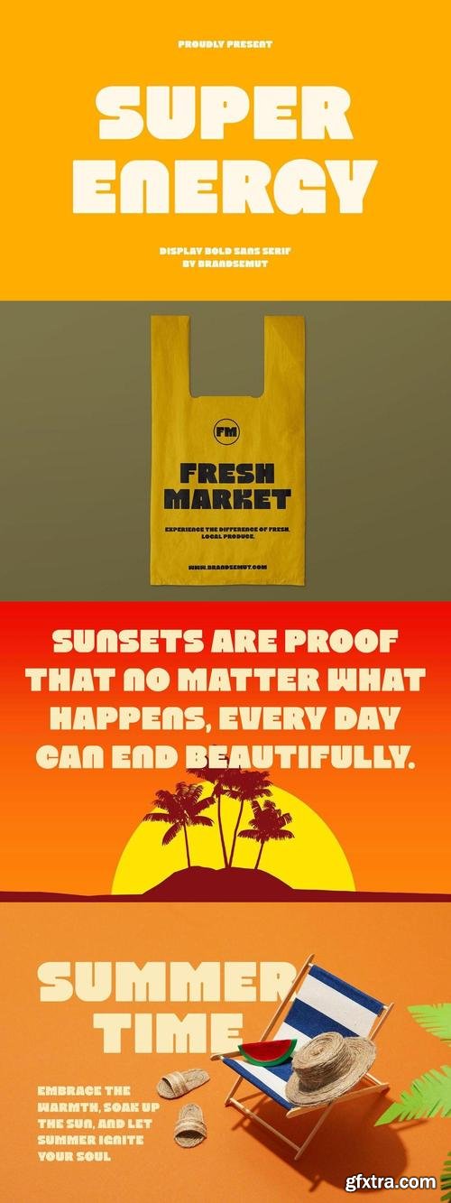 Super Energy - Bold Display Sans