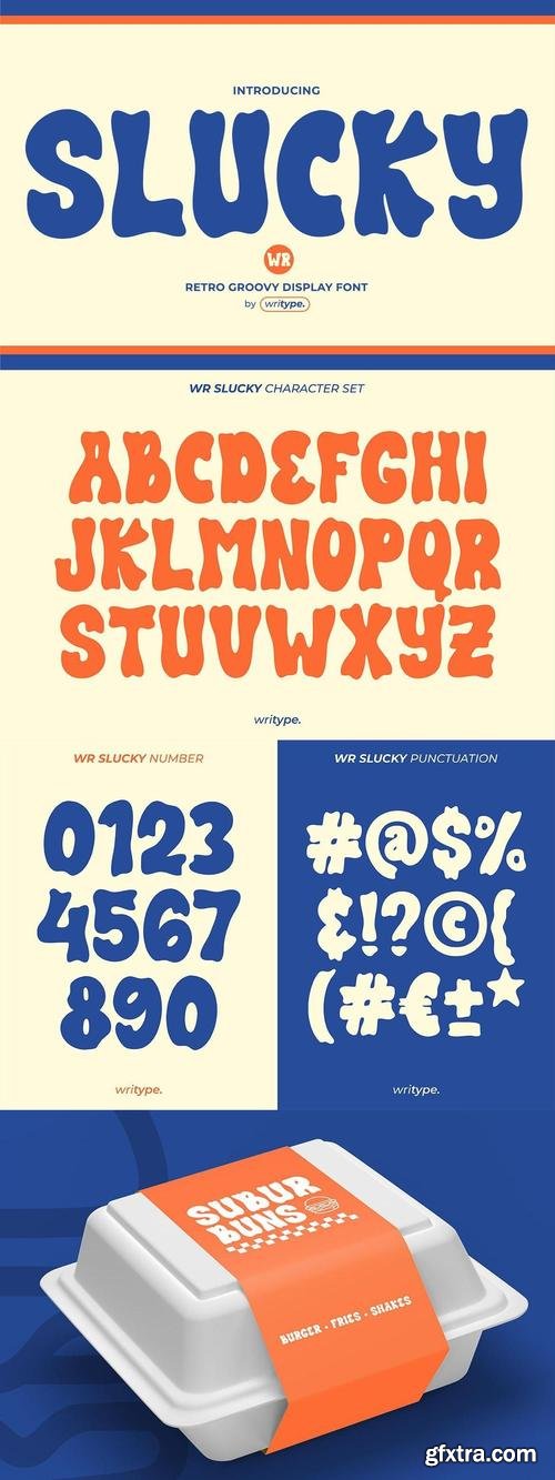 Slucky Display - Retro Funky Font