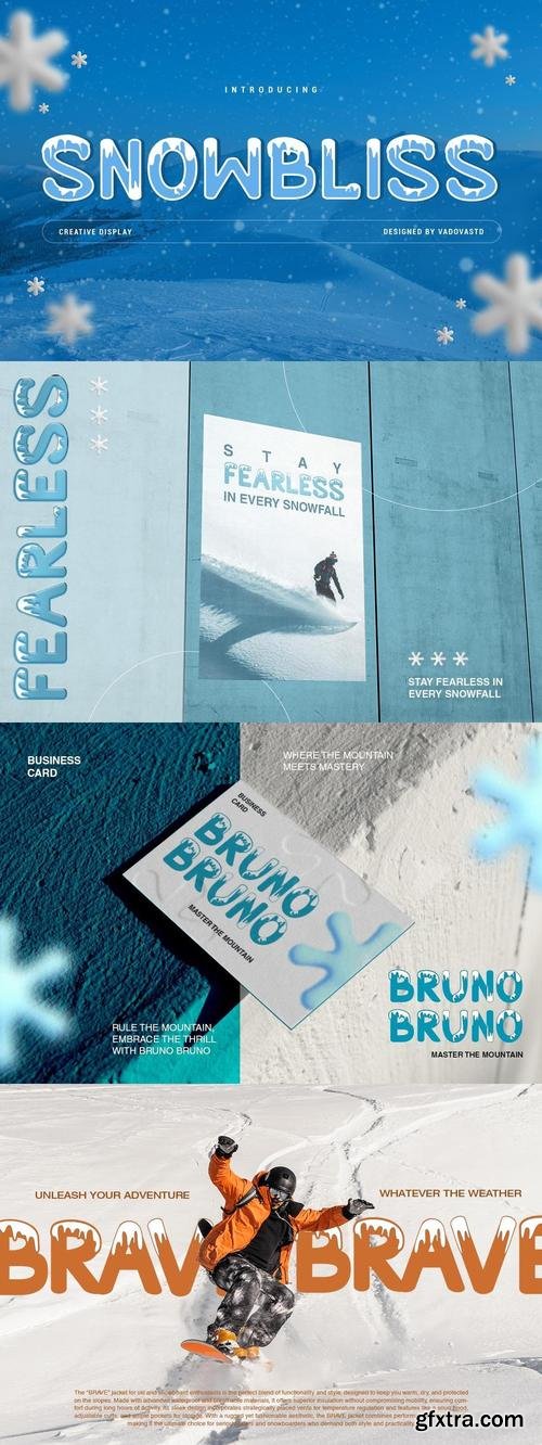 Snowbliss Creative Display Font