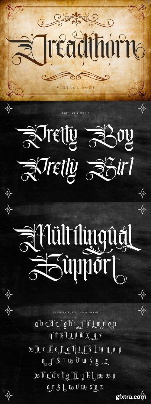 Dreadthorn Font
