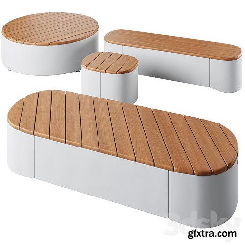 3dsky Pro - Park benches Urban Islands by mmcite