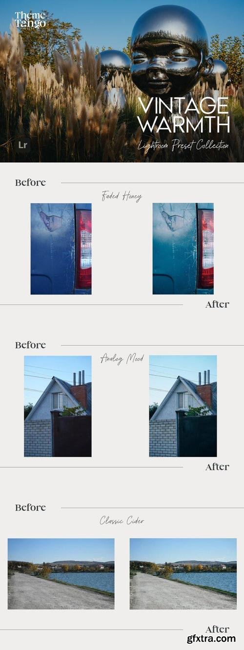 12 Warm Vintage Film Lightroom Presets