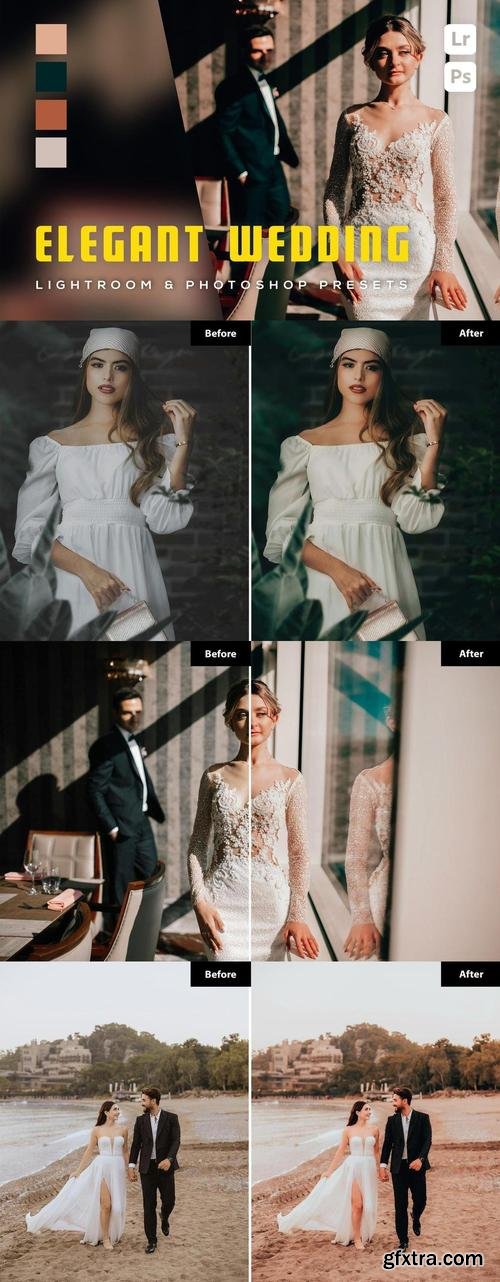 6 Elegant Wedding Lightroom and Photoshop Presets