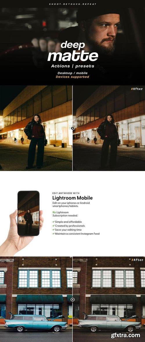 Deep Matte - Actions and Presets