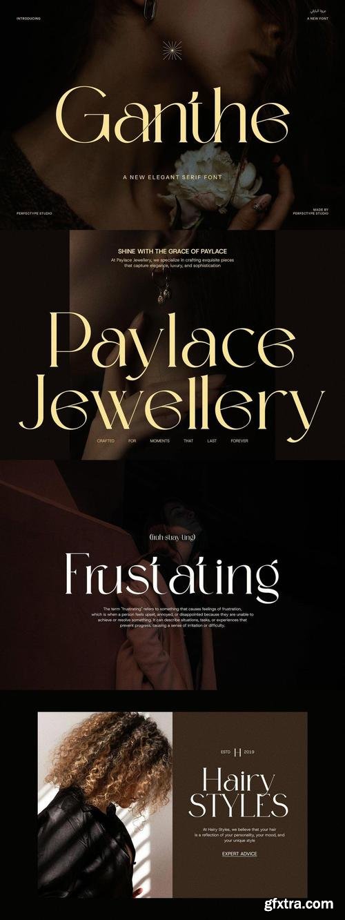 Ganthe Modern Serif Font