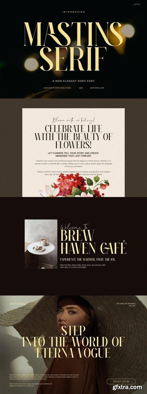Mastins Elegant Serif Font