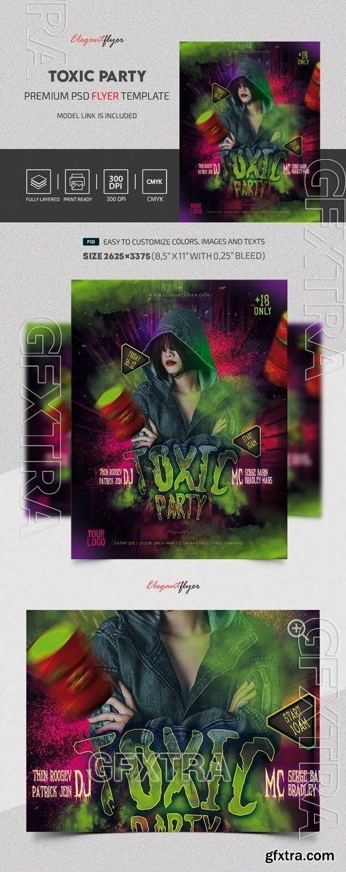 Toxic Party Flyer - Premium Flyer template (PSD)