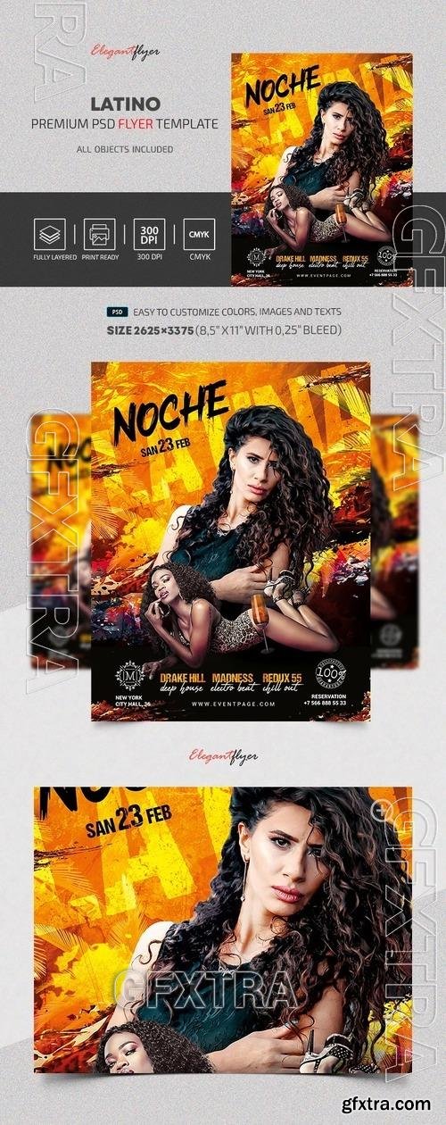 Latino Party Flyer - Premium Flyer template (PSD)