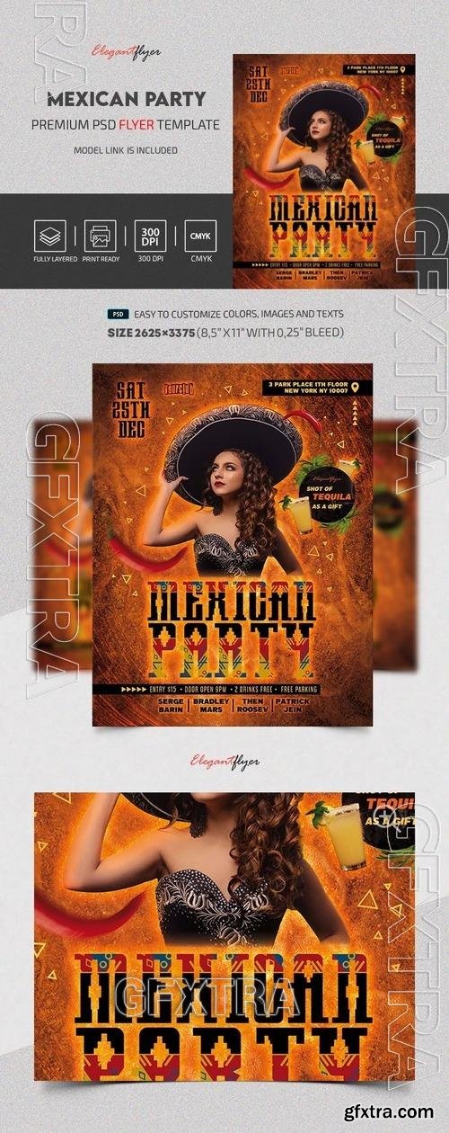 Mexican Party Flyer - Premium Flyer template (PSD)