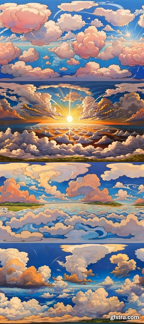 2D Assets 20 HDRIs ANIME PANORAMAS v5.3+