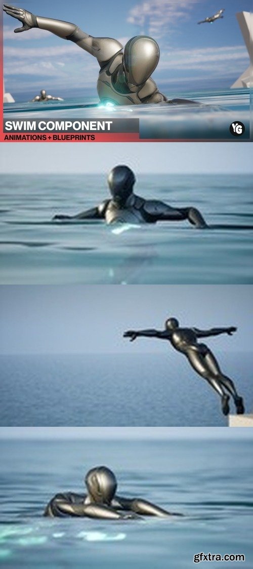 Swim Component : 150 Animations + Blueprints v5.3+