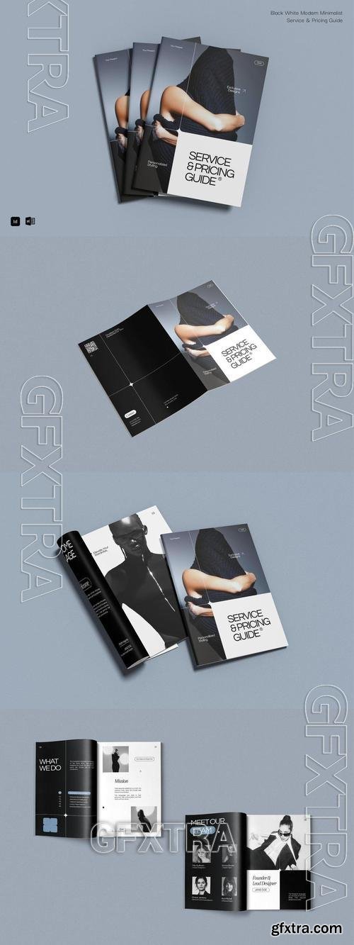 Black Modern Service & Pricing Guide | 002 LK7WWNJ