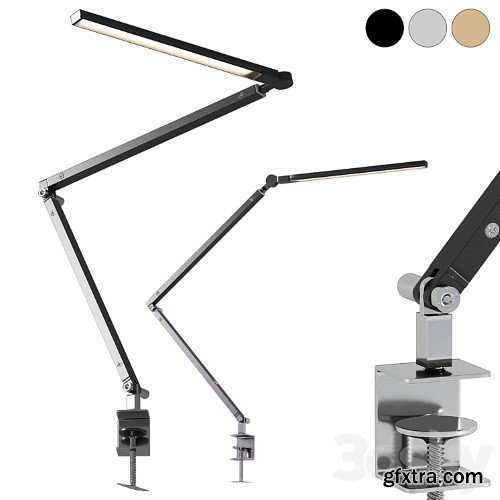 3dsky Pro - Clamp table lamp RH Restoration Hardware Z-bar