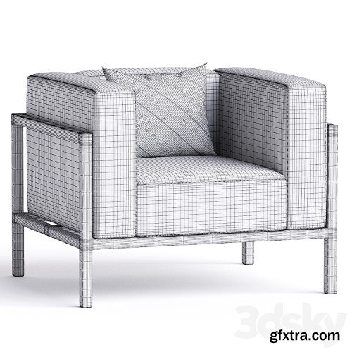 3dsky Pro - Landscape Club Outdoor Lounge Chair by Kettal