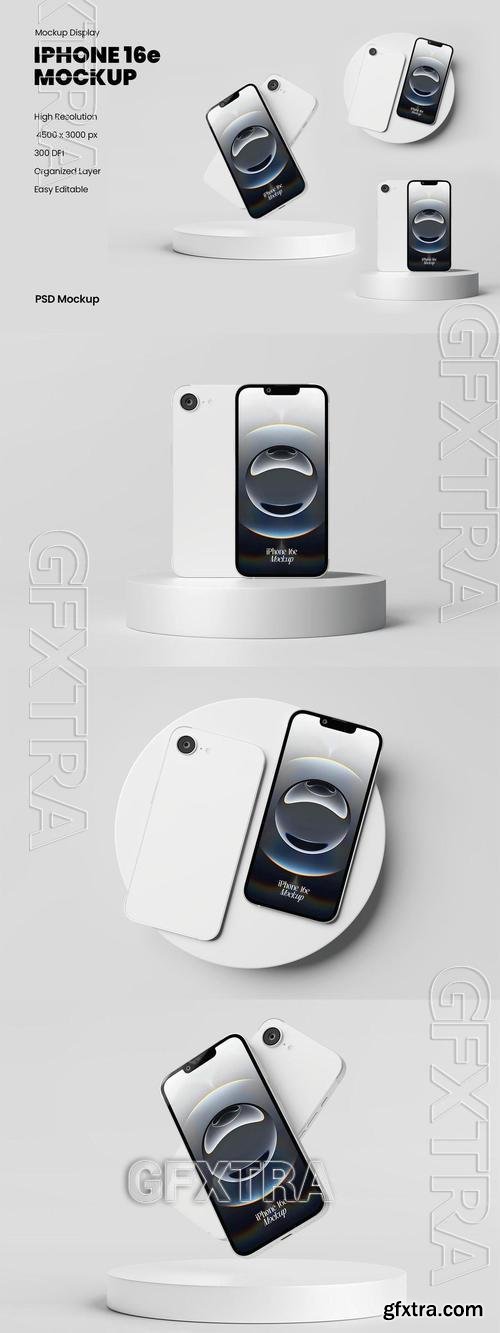 iPhone 16e Mockup Display VM63UKF