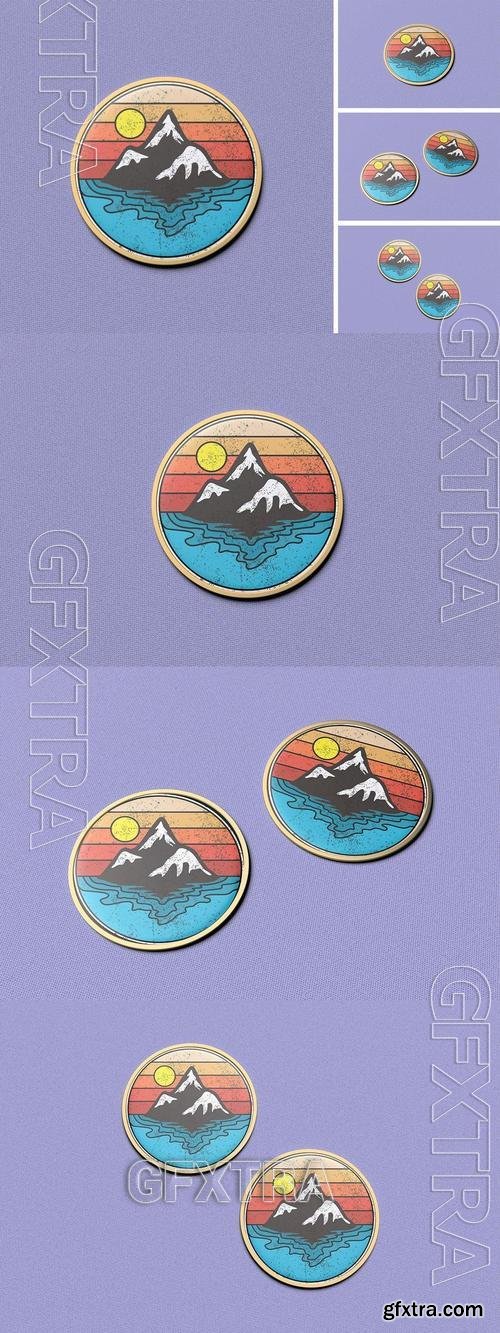 Metal Pin Mockup WLFZYHY