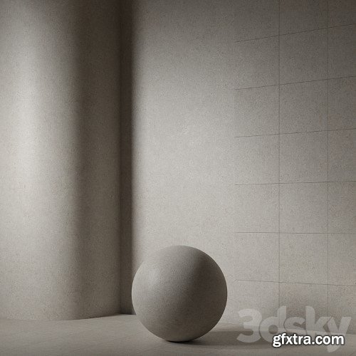 3dsky Pro - Material porcelain stoneware, stone. 18, pbr, seamless