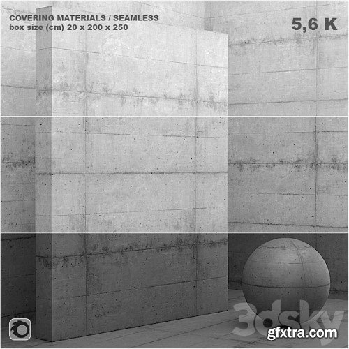 3dsky Pro - Material (seamless) - coating, concrete, plaster set 50