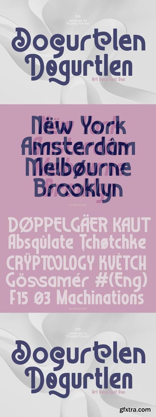 Dogurtlen Art Deco Font