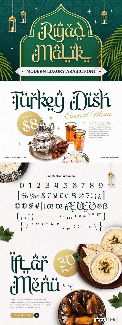 Riyad - Modern Luxury Arabic Font