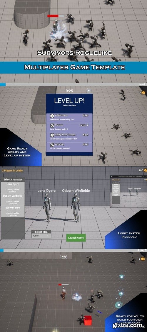 Survivors Roguelike - Multiplayer Game Template v5.5 Survivors Roguelike - Multiplayer Game Template v5.5