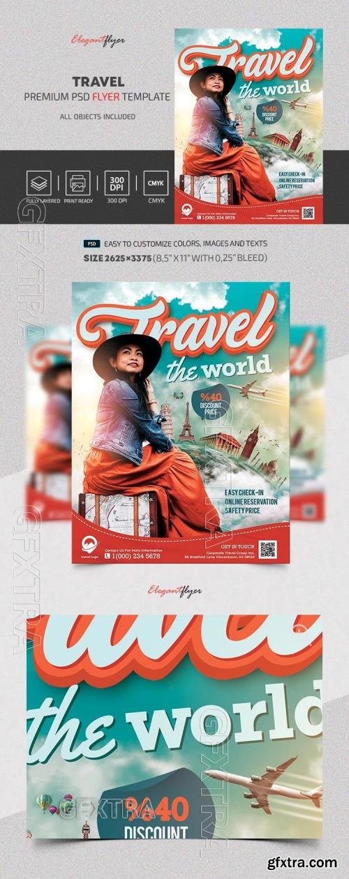 Travel Flyer - Premium Flyer template (PSD)