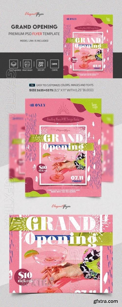 Grand Opening Flyer - Premium Flyer template (PSD)